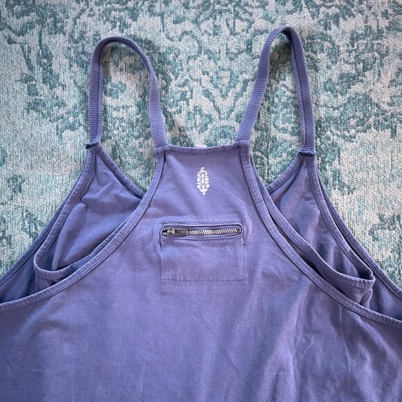 Free People Hot Shot Mini Dress Blue Indigo size Large - Picture 10 of 13